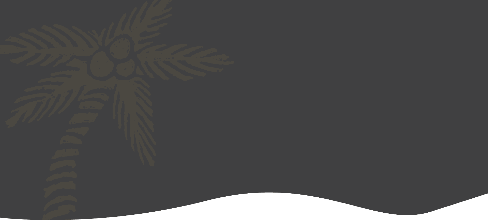 Tulum Strength Club gray wavy background with palm tree